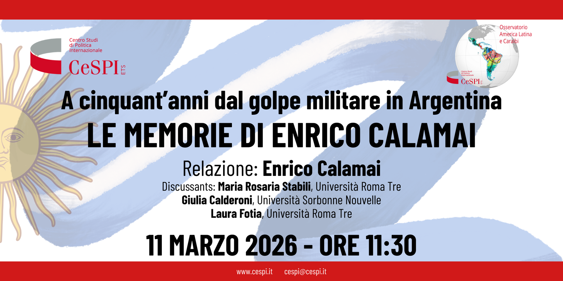 A cinquant&rsquo;anni dal golpe militare in Argentina. Le memorie di Enrico Calamai